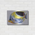 thumbnail image 3 of Luxe Metal Art 'Fish 5 Blue Yellow' by Olga and Alexey Drozdov, Metal Wall Art, 24"x16", 3 of 7