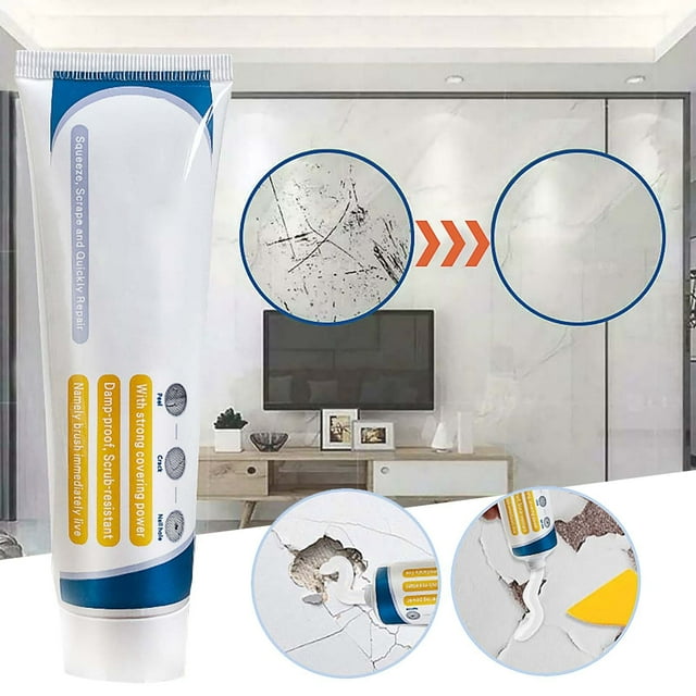 Instant Wall Kit For Home And 2024 New Quick Drying Wall Wall Filler Kit Wall Paste Kit For Repairing Holes Peeling And Cracks Small Hole Cement Crack Filler Final Sand Sanding Paste