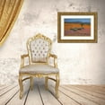 thumbnail image 3 of Young, Bill 18x13 Gold Ornate Wood Framed with Double Matting Museum Art Print Titled - Orange purple blossoms, Namaqua NP, South Africa, 3 of 4