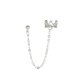thumbnail image 3 of Pendientes colgantes de cadena jinwen Corona hueca punk plata, 3 of 8