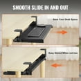 thumbnail image 4 of VEVOR Clamp on Keyboard Tray Under Desk, Desk Keyboard Tray Slide out with Sturdy No-drill C Clamp Mount, Large 26.8 x 11 inch Slide-out Computer Drawer for Typing in Home, Office Work, 4 of 9
