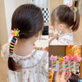 thumbnail image 4 of Bandas de goma elásticas para niña, 2 piezas, lazos para el pelo de alambre para teléfono, diademas en espiral, cuerda para el pelo, Coleta, accesorios para el cabello, 4 of 5