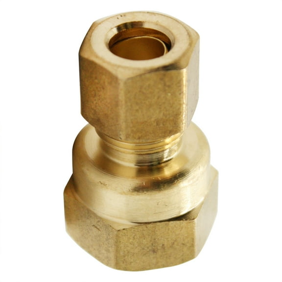 Thrifco 4401352 66 5/16 Inch x 3/8 Inch Lead-Free Brass Compression FIP Adapter