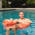 thumbnail image 6 of Big Joe Noodle Sling XL Pool Float, Peach Glow, Doubled-Sided Mesh, Quick Draining Fabric, No Inflation Needed, 6 of 7