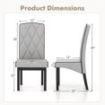 thumbnail image 3 of Gymax Modern Dining Chair Set of 4 w/ High Backrest High-density Sponge Cushion, 3 of 9