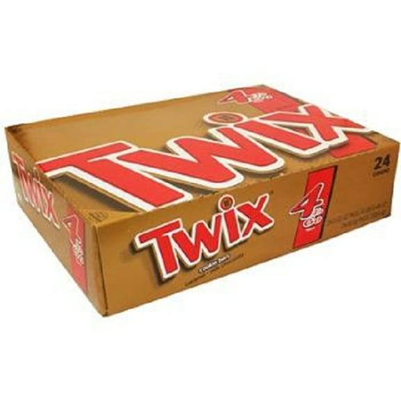 Twix, King Size Caramel, Count 24 (3.02 oz) - Chocolate Candy / Grab Varieties & Flavors