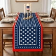 thumbnail image 6 of Darzheoy Independence Day Table Flag, 70.9 x 13 Inch Linen Printed Patriotic Table Runner, USA Stars and Stripes, Machine Washable, Fade-Resistant, Decorative Table Flag for Dining Table, Kitchen, 6 of 6