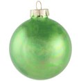 thumbnail image 4 of Northlight 2-Finish Glass Christmas Ball Ornaments - 2.5" (65mm) - Pistachio Green - 9ct, 4 of 7