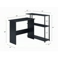 thumbnail image 2 of HomeStock Rustic Revival Writing Desk in Black Finish, 2 of 4