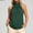 Dark Green, variant on Womens Halter Top, Neck Tie Strap Solid Sleeveless Summer Blouse Blue S