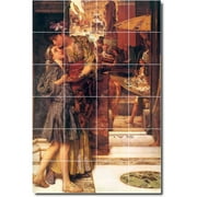 Ceramic Tile Mural-Lawrence Alma-Tadema Men Women Painting 43. 17" w x 25.5" h using (24) 4.25 x 4.25 ceramic tiles