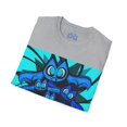 thumbnail image 4 of Band of Bats, Hand drawn skate / surf Art on a Unisex Softstyle T-Shirt, 4 of 4