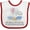 White and Red, variant on Inktastic My Oma and Opa Love Me to the Moon and Back Elephants Boys or Girls Baby Bib