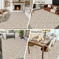 thumbnail image 5 of Area Rug for Living Room, Brown Non-Slip Indoor Large Carpet for Bedroom/Dining Room, Modern Abstract Art Farmhouse Washable Low-Profile Rectangle Floor Runner Rugs - 5 x 7 Ft, 5 of 7