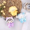 thumbnail image 2 of Juguetes de peluche de Japón, llavero de pareja, accesorios de Sanrio, colgante de decoración de gatito de melodía para niñas, lindo Kuromi Pochacco, nuevo, 2 of 5
