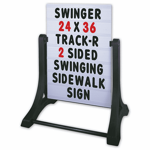 Standard 32”x42” Double Sided White Magic Master Swinger Sidewalk Sign