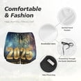 thumbnail image 4 of Balery 2025 New Year 5 Pantalones cortos deportivos para mujer con forro y dos bolsillos, elásticos, para entrenamiento, gimnasio, yoga-Small, 4 of 7