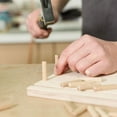 thumbnail image 3 of Bgsha HARDWOOD WOODEN DOWELS CHAMFERED FLUTED PIN WOOD BEECH DOWEL GROOVED, 3 of 6
