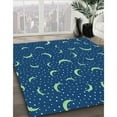 thumbnail image 3 of Ahgly Company Machine Washable Indoor Rectangle Transitional Blueberry Blue Area Rugs, 2' x 5', 3 of 7