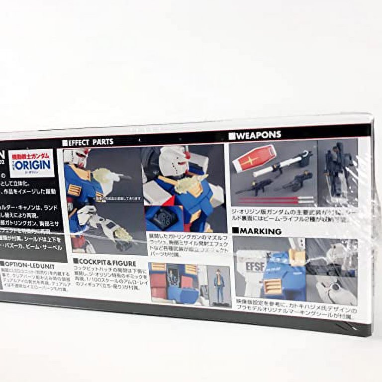 Bandai MG RX-78-02 Gundam The Origin Model Kit - High Mobility Action Figure