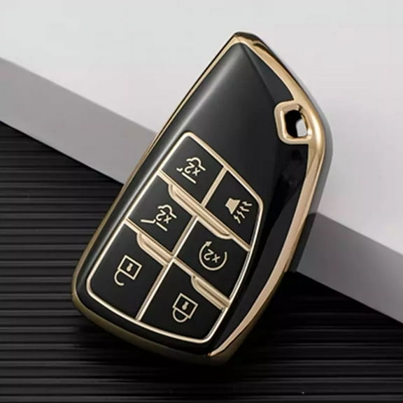 6 Button Auto Fob cover For GMC Yukon For Chevrolet Tahoe Suburban 2021 - 2024