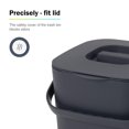 thumbnail image 4 of mingol Kitchen Compost Bin with Lid, Plastic Composter for Organic Waste, 1.32 Gallon, Charcoal Grey, 4 of 9
