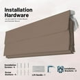 thumbnail image 6 of Chicology Cordless Roman Shades, Khaki (Cotton), 31"W X 64"H, 6 of 6