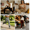 thumbnail image 7 of successthop Straight Leg Yoga Pants with Pockets Women Casual Gym with Pockets Elastic Trousers Solid Trendy Bottoms XL, 7 of 7