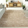 thumbnail image 3 of SAFAVIEH 3D Cory Solid Shag Area Rug, Champagne, 8' x 10', 3 of 11
