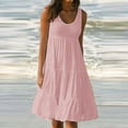 thumbnail image 2 of Robe d'Été à Imprimé Dégradé pour Femmes, Mode, Grande Taille, Sans Manches, Fête, Plage, Robes de Plage pour Femmes 2022, 2 of 6