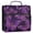 Glowing Purple Butterfly, variant on Water-Resistant 3-Ring Binder Organizer with Multiple Pockets Zipper Binder Bag for Office Neon Butterfly