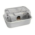 thumbnail image 5 of tasrioml Hamster Cage Transparent Hamsters Habitats Acrylic Small Animal Playhouse with Wheel Water Bottle for Hamsters Rat Gerbils Guinea Pig, 5 of 8