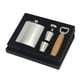 thumbnail image 1 of Frascos de cadera de acero inoxidable, embudo de vertido fácil, frascos para bebidas, botella de vino para acampar, viajes, fiestas, senderismo, Bar con abridor, 1 of 8
