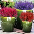 thumbnail image 6 of 8 Bundles Artificial Lavender Flowers,UV Resistant Faux Plastic Greenery Plants for Indoor Outside Hanging Plants Garden Porch Window Box Home Wedding Decor (Purple), 6 of 6