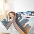 thumbnail image 4 of jejeloiu Skateboard Sport Twin Comforter Sets,Modern City Bedding Set For Boys Teens 2-Piece, 4 of 8