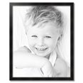 thumbnail image 2 of ArtToFrames 30" x 37" Honors Black with Silver Picture Frame, 30x37 inch Black Wood Poster Frame (WOM-5157),  Pack, 2 of 7