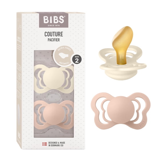 Baberos para Chupete BIBS Couture Sin BPA Tetina Anatómica Talla 2