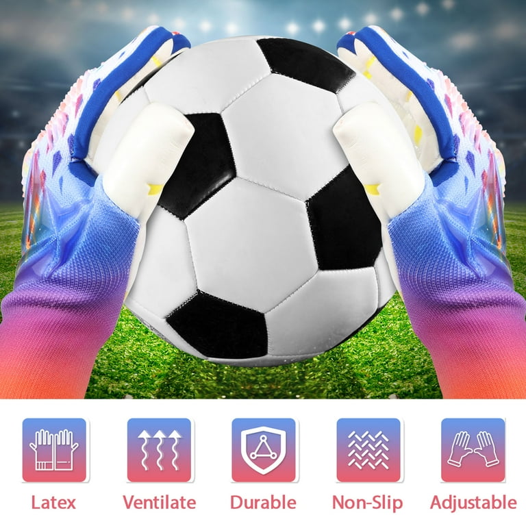 Non-slip Thicken Rubber Football Goalkeeper Gloves... - Grandado