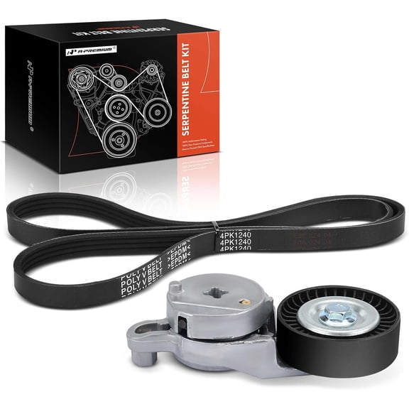 A-Premium Engine Serpentine Belt Drive Kit with Tensioner Compatible with Toyota Camry 2010 2011, L4 2.5L