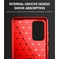 thumbnail image 5 of Case for Galaxy A52 5G, Nakedcellphone [RED CARBON FIBER] Flexible TPU Slim Phone Case Cover [Anti-Shock, Anti-Fingerprint] for Samsung Galaxy A52 5G Phone, 5 of 10