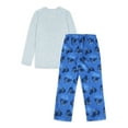 thumbnail image 2 of Wonder Nation Boys Long Sleeve Graphic Top with Jogger Pants Sleep Pajama Set, Sizes 4-18, 2 of 4