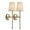 A Gold Set of 2, variant on Wall Lights Battery Operated Sconce 1Pack,not Hardwired Fixture,Battery Powered Wall Sconce with Remote Dimmable Light Bulb,Easy to Install Not Wires,for Bedroom, Lounge, Farmhouse