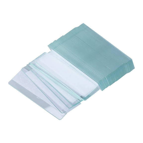 ROSENICE Microscope Blank Glass Slides for Basic Biological Science Education 50 Pieces Transparent