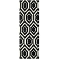thumbnail image 2 of SAFAVIEH Chatham Graham Geometric Wool Runner Rug, Black/Ivory, 2'3" x 5', 2 of 7