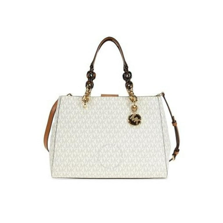 Cynthia Medium Logo Satchel- Vanilla Walmart.com