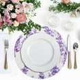 thumbnail image 4 of Ryvnso Lavender Flowe Round Plate Mats Dining Table Placemat Set of 4 for Holiday Decoration, 4 of 7