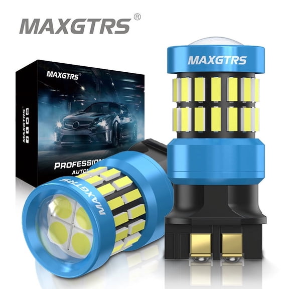 MAXGTRS 2x PW24W PWY24W No Error Free LED Yellow Front Turn Signal Light Running Lamp