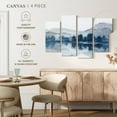 thumbnail image 4 of Elephant Stock Lake In The Valley Wall Art - Horizontal Multi Panel Canvas - Living Room Wall Decor - Abstract Multi Panel - Gray And Blue Decor By Nan - 36" x 22", 4 of 4
