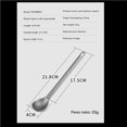 thumbnail image 4 of Soidarity Cuchara y tenedor de mango largo, resistente, antioxidante, juego de vajilla para exteriores, juego de cucharas ligeras y fuertes, viaje, Kits de desorden para acampar cuchara Soidarity OD010093-01, 4 of 6