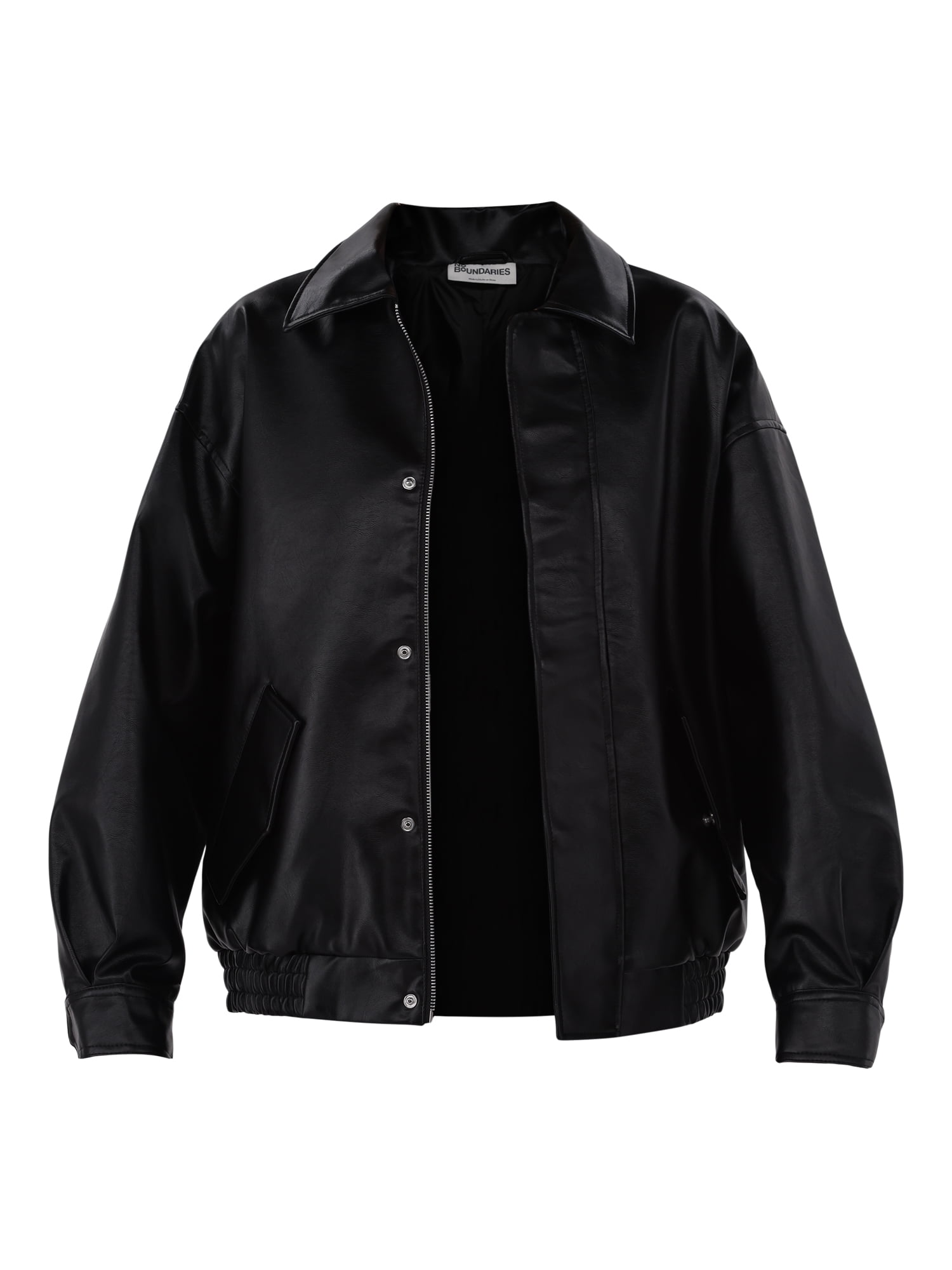 No Boundaries Bomber Jacket, Women's and Women's Plus